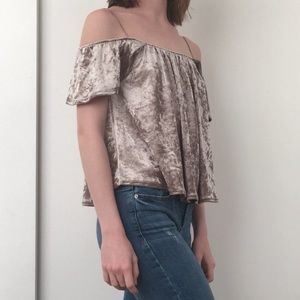 Active USA velvet top